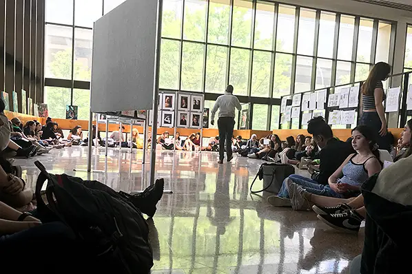 Hundreds of LaGuardia High School students staged a sit-in of school hallways on May 31, ultimately resulting in the removal of the school's principal, Lisa Mars.